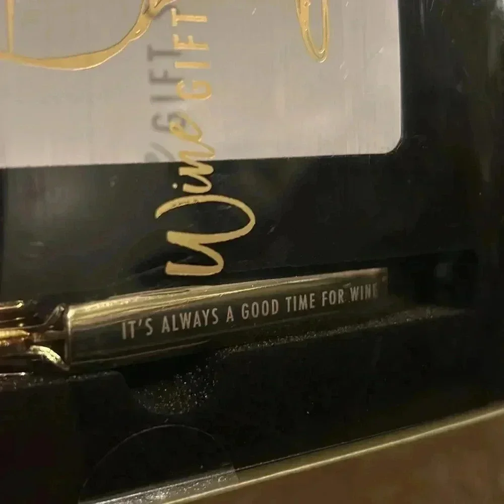 Markings by Design Wine Gift Set Gold Bottle Opener and 20 Wine 101‎ Cards NEW